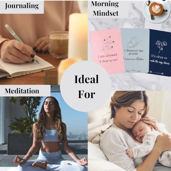 Affirmation Cards for New Mothers Inspire Meditation Postpartum Colebrook Design - Picture 5 of 8